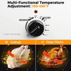 20 Quart Electric Roaster Oven, Turkey Roaster Electric, Roaster Oven Buffet, Selfbasting Lid, Removable Pan, Full-Range Temperature Control Cool-Touch Handles, Turkey Roaster, Black