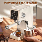 LINKChef Espresso Machine 20 Bar, Professional Espresso Maker with Milk Frother Steam Wand