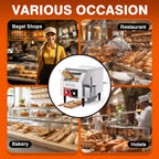 Toaster Conveyor 450slices/h Restaurant Toaster for Bun Bagel Bread Heavy Duty Stainless Steel Conveyor Toaster ,1700W