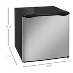 Resenkos 1.1 Cu.Ft Countertop Mini Freezer, Compact Upright Freezer with Removable Shelves, Red