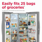 Frigidaire Gallery GRSN2620AF 26 Cu. Ft. 36" Standard-Depth Side-by-Side Refrigerator, Stainless Steel