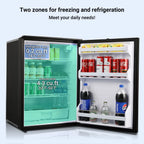 Smad 4.5 Cu ft/130L DC 12/24V RV Refrigerator with Freezer Compact Portable Fridge