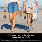 Ninja Blast Portable Blender, Cordless, 18oz. Vessel, Personal Blender for Shakes & Smoothies, BPA Free, Leakproof Lid & Sip Spout, USB-C Rechargeable, Dishwasher Safe Parts, Metallic Purple,