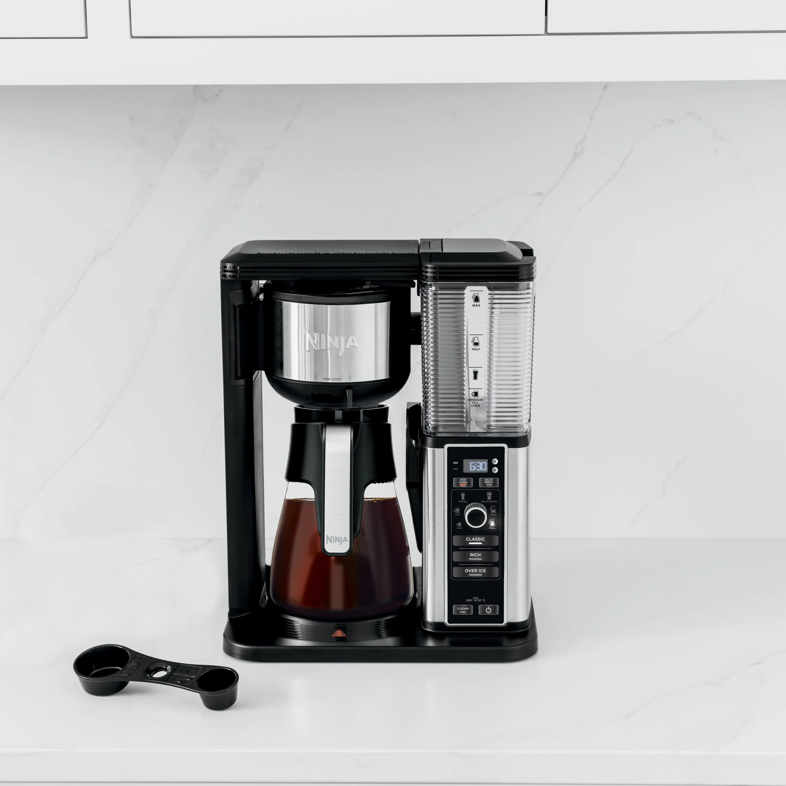 Ninja Hot & Iced Coffee Maker, Single Serve to 10 Cup Carafe, Drip, Rapid Cold Brew, CM360 Black