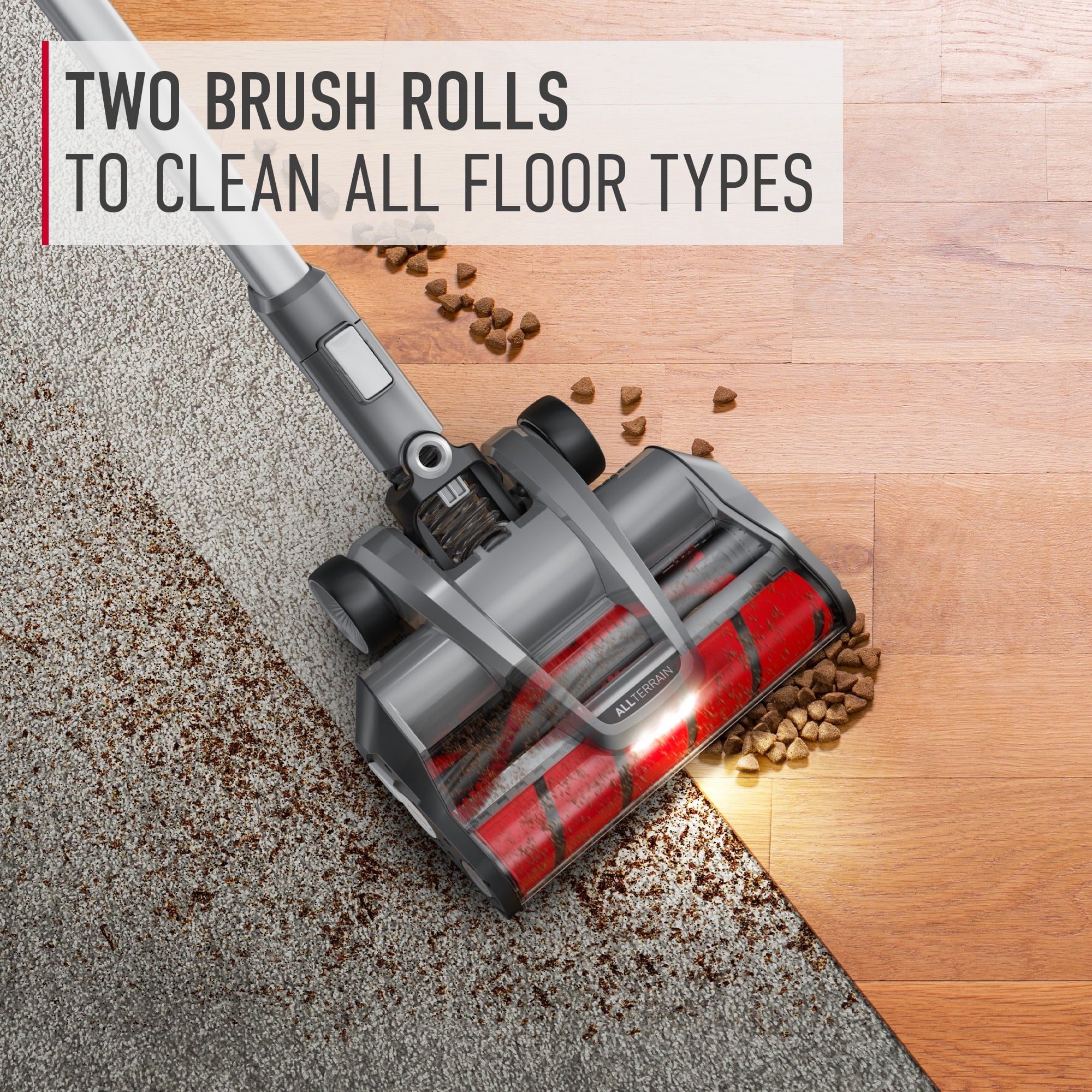 Hoover ONEPWR Emerge Pet Cordless Stick Vacuum Cleaner with All Terrain Dual Brush Roll Nozzle, BH53602V, New, Lightweight, Powerful Suction, Pet Hair, Hard Floor, Carpet, HEPA Filter