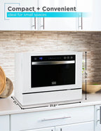BLACK?Ӕ BCD6W Compact Countertop Dishwasher, 6 Place Settings, White