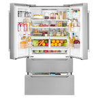 Cosmo 22.5 cu. ft. 4-Door Counter-Depth French Door Stainless Steel Refrigerator