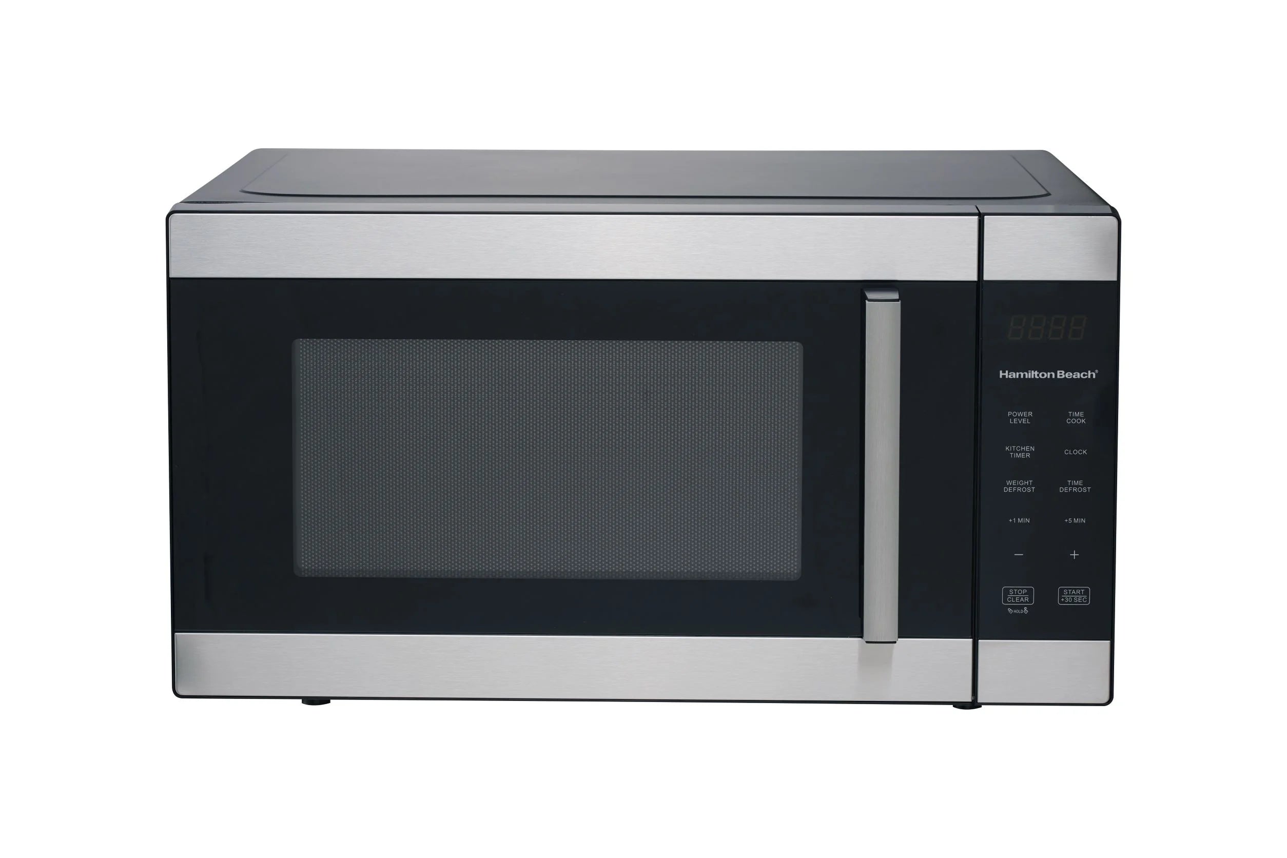 Hamilton Beach 1.6 Cu ft Sensor Cook Countertop Microwave Oven, 1100 Watts, Stainless Steel, New