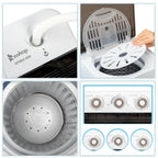 UbesGoo Compact Twin Tub Portable Mini Washing Machine 20lbs Total Washing Machine W/Drain Pump