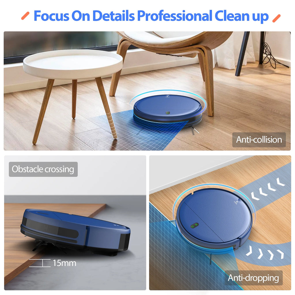 ONSON Robot Vacuum Cleaner, Robot Vacuum and Mop Combo with WIFI / Alexa for Pet Hair and Hard Floor