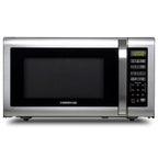 Farberware Countertop Microwave Ov 1100 Watts, 2.2 cu ft - Smart Sensor With LED Lighting and Child Lock - Perfect for Apartments and Dorms - Easy Clean Black Interior, Stainless Steel