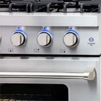 Cosmo 36 Inch 6 Cubic Foot Gas Range Convection Oven with 6 Italian Burners