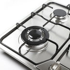 23" Kitchen Gas Cooktop Stove Top 4 Burners Built-In LPG/NG Natural Gas Cooktops Gas Range Stove 4 Burner Stainless Steel Cook Top Battery Ignition Gas Cooktop Stove Top Stainless Steel