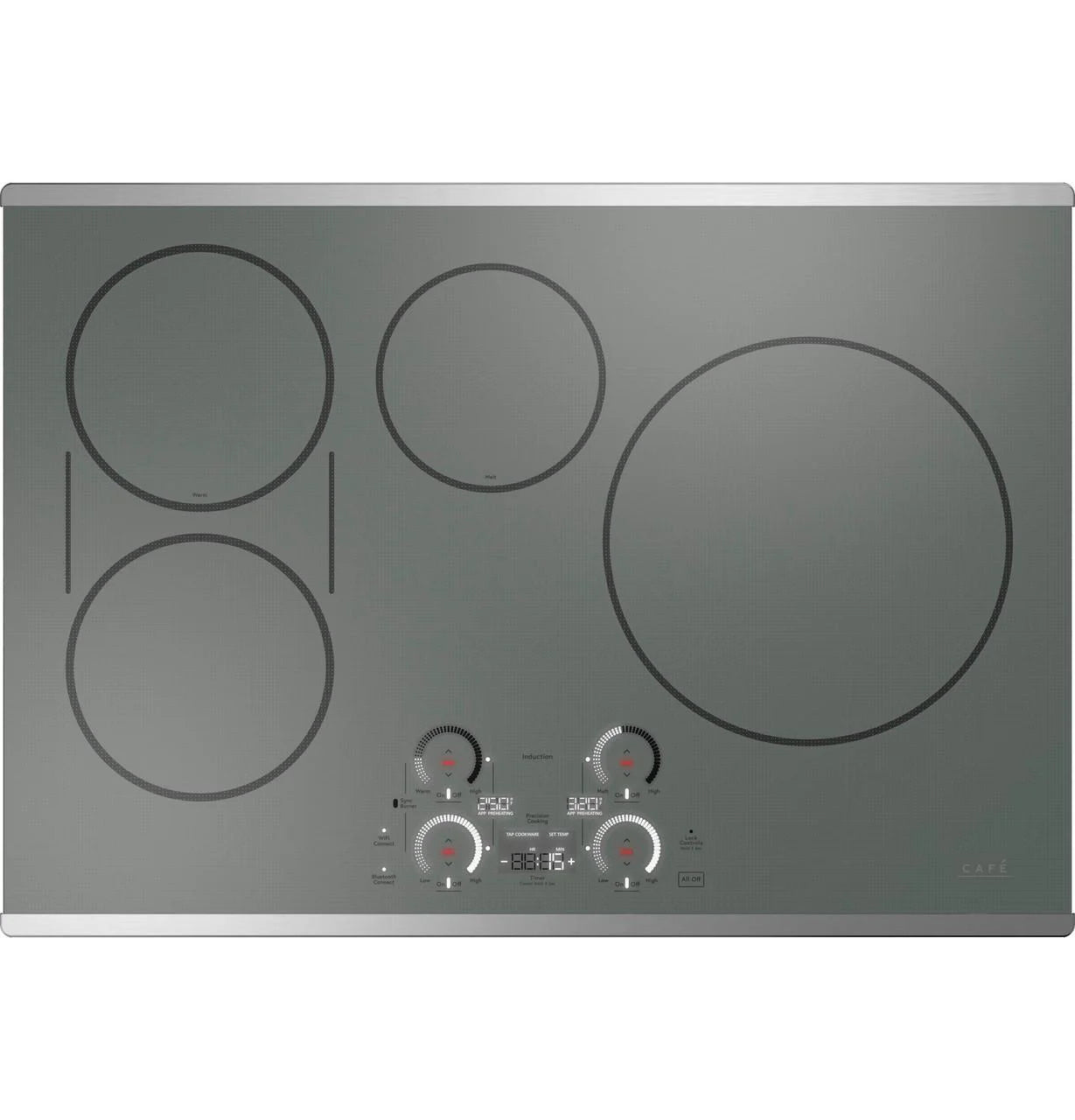 Cafe Chp9030 30" Wide 4 Burner Induction Cooktop - Stainless Steel