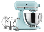 KitchenAid Deluxe Series 4.5 Quart Tilt-Head Stand Mixer with Stainless Bowl, Contour Silver, KSM97CU