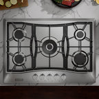 Empava 30'' Built-in Gas Stove Top - Stainless Steel LPG Natural Gas Cooktop - 5 Sealed Burners