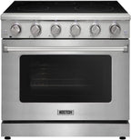 KOSTCH 36 inch Electric Range, 5-Burner Cooktop with 6.0 cu ft Convection Oven, Glass Top, in Stainless Steel