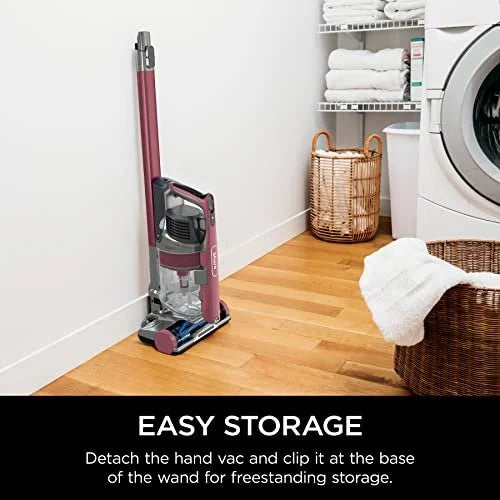 Shark Anti-Allergen Cordless Stick Vacuum with Self-Cleaning Brushroll, PowerFins, Removable Handheld Tools, 40 min runtime, Red, .34-Quart