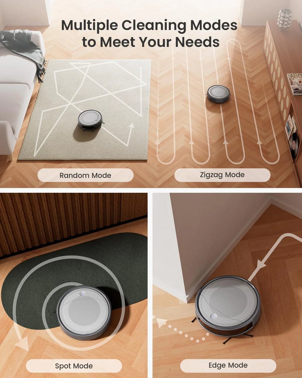 Lefant Robot Vacuum Cleaner with 4500Pa Suction, APP/Remote/Voice Control,Ideal for Pet hair, M310