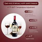 Ktaxon 18 Bottle Compressor Wine Cooler Freestanding Wine Fridge, Fast Cooling, Low Noise