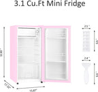 HUMSURE 3.1 Cu.ft Mini Fridge with Freezer, Single Door Compact Refrigerator for Dorm, Office