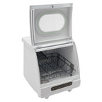 Portable Countertop Dishwasher 5 Washing Programs with Water Tank Leak-Proof Dry