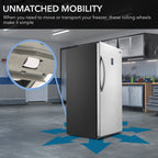 Whynter UDF-139SS 13.8 cu.ft. Energy Star Digital Upright Convertible Deep Freezer/Refrigerator - Stainless Steel
