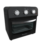 12.5 Quart Air Fryer Convection Toaster Oven, 1500W, 4 Cooking Modes, 7-in-1 Multifunction with Roast, Bake, Grill, Broil, Toast, Dehydrate, Defrost, Stainless Steel, Black