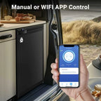 BODEGACOOLER 12 Volt Refrigerator, RV Refrigerator APP Control, 65L(2.3cu.ft.) RV Fridge Freezer, Car Refrigerator with Lock, (4a??-46a??) Travel Compressor Cooler 12/24V DC for Truck, RV, Camping