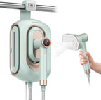 Newbealer Steamer for Clothes,2-in-1 1550W Turbocharged Garment Steamer & Iron ,3 Levels Smart Control Steaming,1.2L Detachable Tank,Auto Shut-Off,Self-Cleaning,Innovative Storage: Hang or Wall Mount