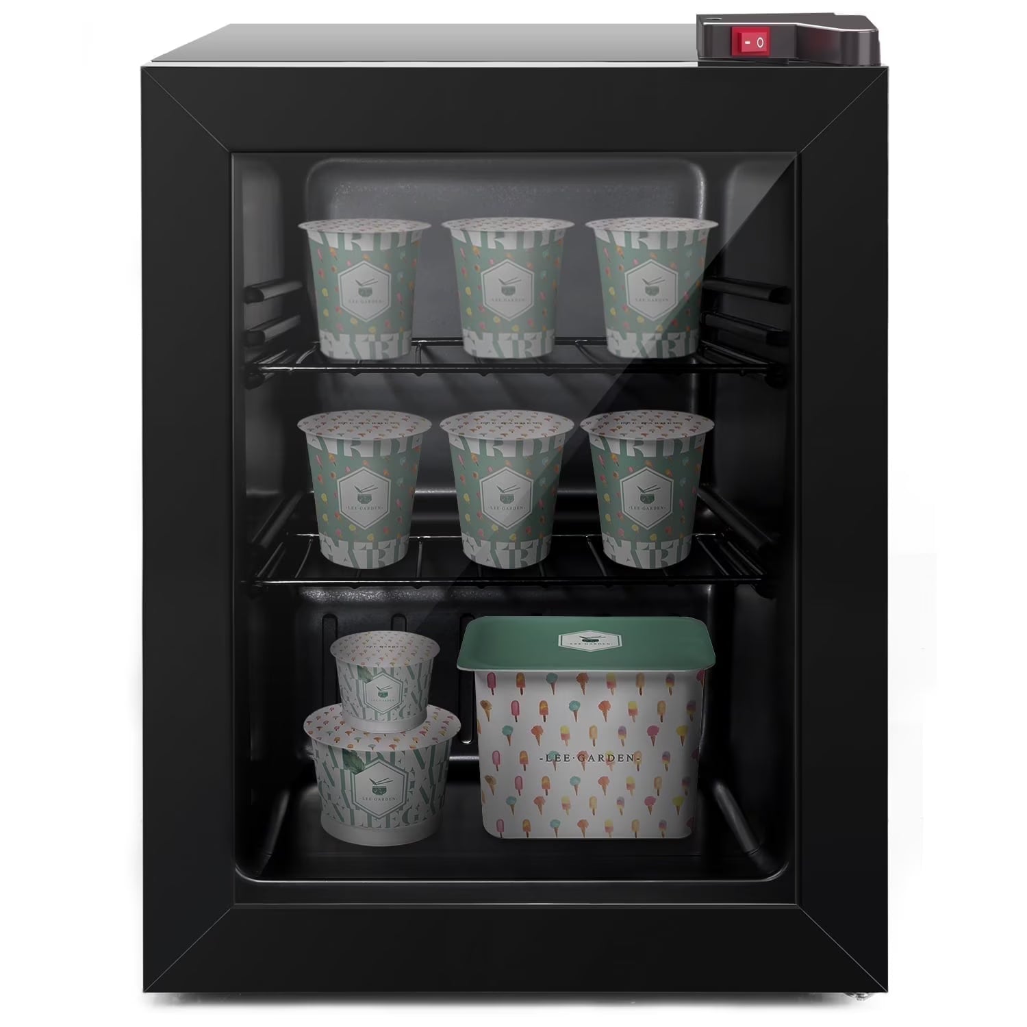 Northair 2.1 Cu Ft Countertop Display Glass Door Freezer with LED Light Perfect for  Ice Cream  at POS