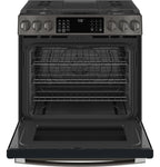 GE APPLIANCES PGS930BPTS slide in gas range
