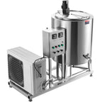 KFFKFF 150L Commercial Milk Pasteurization Machine Automatic Pasteurizer Ice Cream Juice Beer Pasteurizer with Cooling and Warming Function Stainless Steel