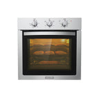 Empava 24 inch Electric Single Wall Oven, Stainless Steel Built-in Wall Oven, Mechanical Knobs Control, 24WOE40L