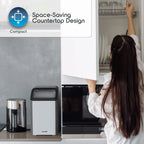 Ionchill QuickCube 3L Capacity Nugget Ice Maker, Stainless Steel