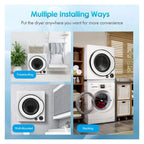 Electric Laundry Dryer, 13.2lbs Compact Tumble Dryer with Stainless Steel Tub, 4 Drying Modes, 2 Heat Settings, ETL Certified - for Apartments, Dorms, RVs