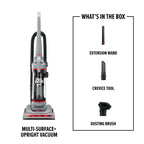 Dirt Devil Performance Pet Bagless Upright Vacuum Cleaner, Pet Friendly, for Carpet & Hard Floors, Above Floor Cleaning, Lightweight, UD76211V, Gray