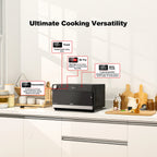 Galanz GTWHG09S1A09 0.9 Cu. ft. Toastwave 4-in-1 Multifunctional Oven, Stainless Steel