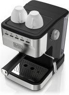 BLACK+DECKER 15-Bar Espresso and Cappuccino Maker, Stainless Steel