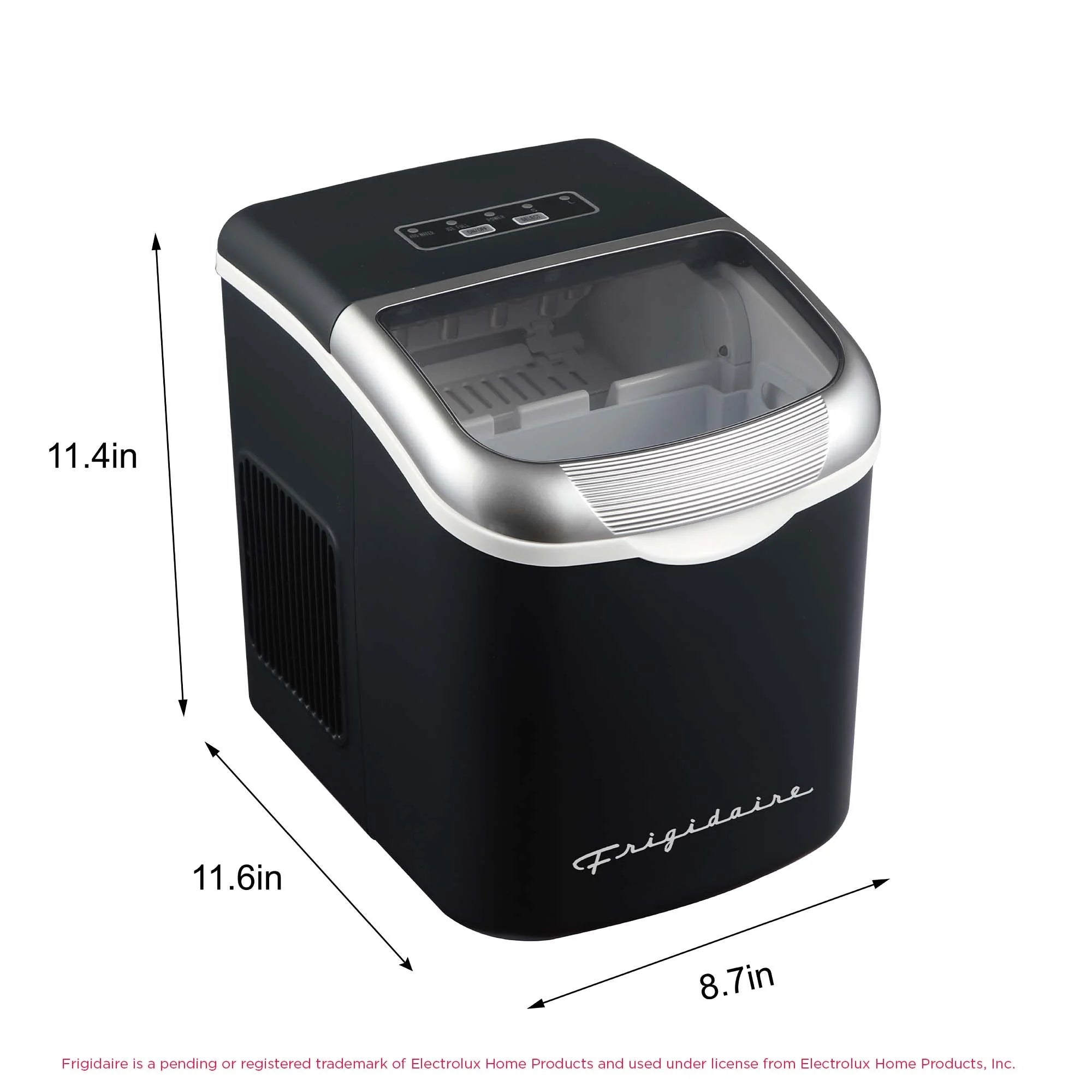 Frigidaire, 26 Lbs. Ice Maker, Bullet Shaped Ice, Rgwhite