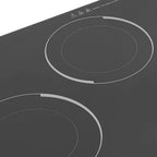 Electric Cooktop,5 Burners 110V Electric Ceramic Cooktop,with Kid Safety Lock, Timer, LED Display,Electric Stovetop for Kitchens, Hotels, Restaurants