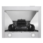24 in. Ducted Wall Mount Range Hood in Stainless Steel with LED Lighting