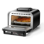 G.A. HomeFavor 1800W Electric Pizza Oven, 12" Multi-Function Maker with Air Fry, Bake, Roast, Broil & Grill, Graphite