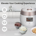 CUCKOO CRP-RT0609FB 6-Cup (Uncooked) / 12-Cup (Cooked) Twin Pressure Rice Cooker & Warmer with Nonstick Inner Pot, 14 Menu Options, Safe Steam Release, 3 Voice Guide, Auto Clean (Black)