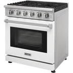 KOSTCH 30-in 5 burners 4.55-cu ft Convection Oven Freestanding Liquid Propane Gas Range ( Stainless steel )