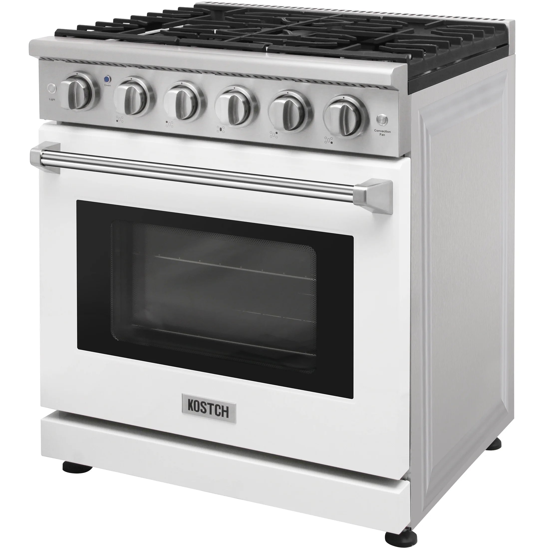 KOSTCH 30-in 5 burners 4.55-cu ft Convection Oven Freestanding Liquid Propane Gas Range ( Stainless steel )