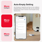 Roborock Q8 Max+ Robot Vacuum and Mop with Self-Emptying, Obstacle Avoidance, LiDAR Navigation, 5500Pa Suction Power, and App Control