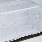 3.2 Cu. Ft Mini Fridge with Freezer, Small Refrigerators Double Door Stainless Steel, 5 Adjustable Thermostat Settings, Compact Internal Freezer with Crisper Drawer for Apartment Dorm, Silver