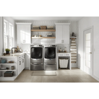 Maytag Med6630h 27" Wide 7.3 Cu Ft. Energy Star Rated Electric Dryer - Metallic Slate