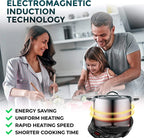 Nuwave Portable Induction Cooktop Flex, 10.25-inch Shatter-Proof Ceramic Glass and Large 6.5-inch Heating Coil, 3 Wattage Settings 600, 900 & 1300 Watts, Hot